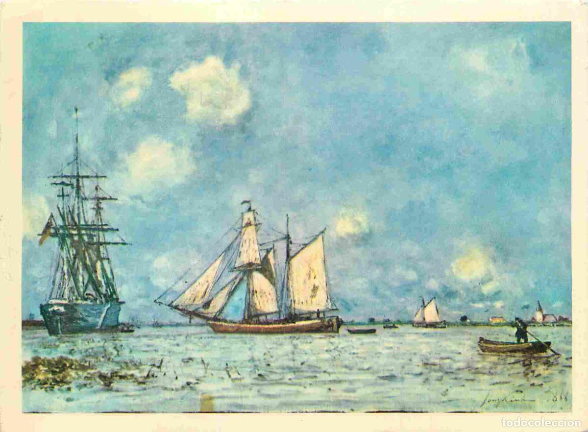 Postcards: Art - Peinture - Jean-Barthold Jongkind - La Meuse Pr&egrave;s De Maassluis - Mus&eacute;e Du Havre - Carte de la