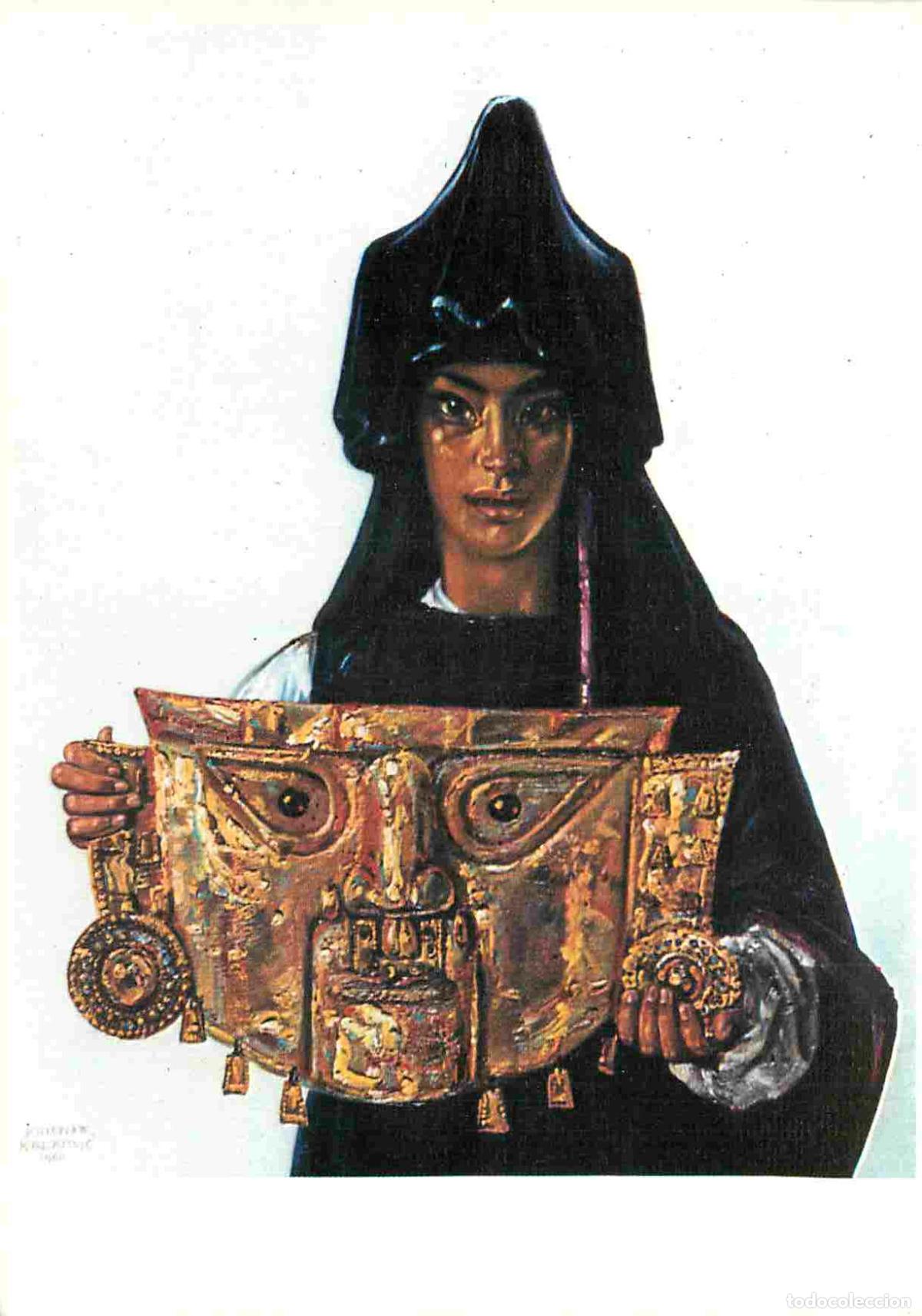 Postais: Art - Peinture - Kristian Krekovic - Le masque en or - Krekovic Museum Palma De Mallorca - CPM - Voi