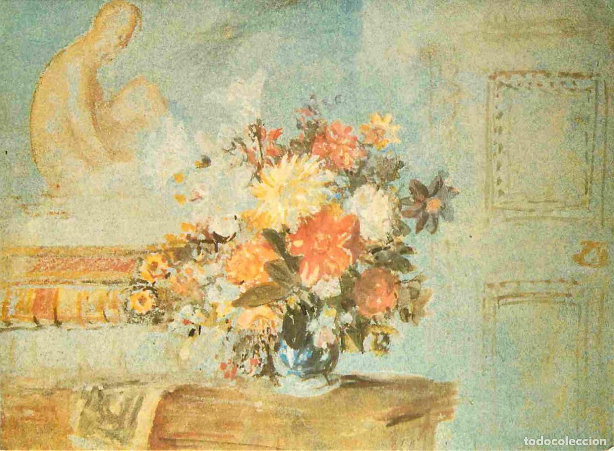 Postkarten: Art - Peinture Aquarelle - J M W Turner - Vase Of Lilies Dahlias And Other Flowers - Trustees Of The