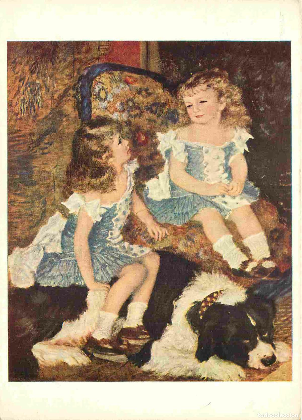 Postales: Art - Peinture Portrait D'Enfants - Auguste Renoir - Les enfants charpentier d&eacute;tail - Chiens - CPM -