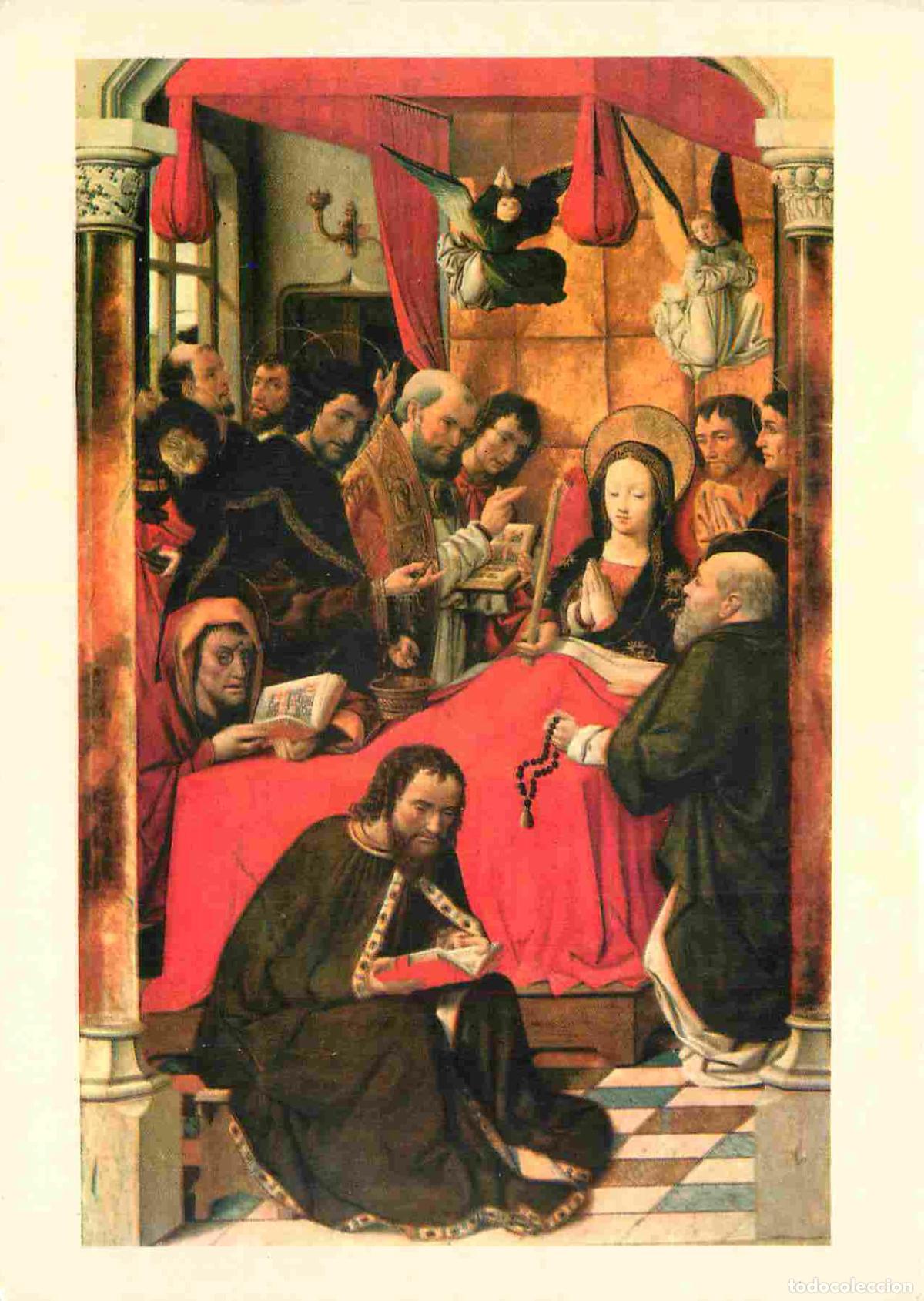 Postkarten: Art - Peinture Religieuse - Art Fran&ccedil;ais - La Mort De La Vierge - Mus&eacute;e De Lyon - Carte de la Loteri