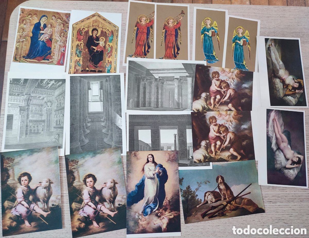 Postales: Lote postales y l&aacute;minas tem&aacute;tica Arte - Foto 1