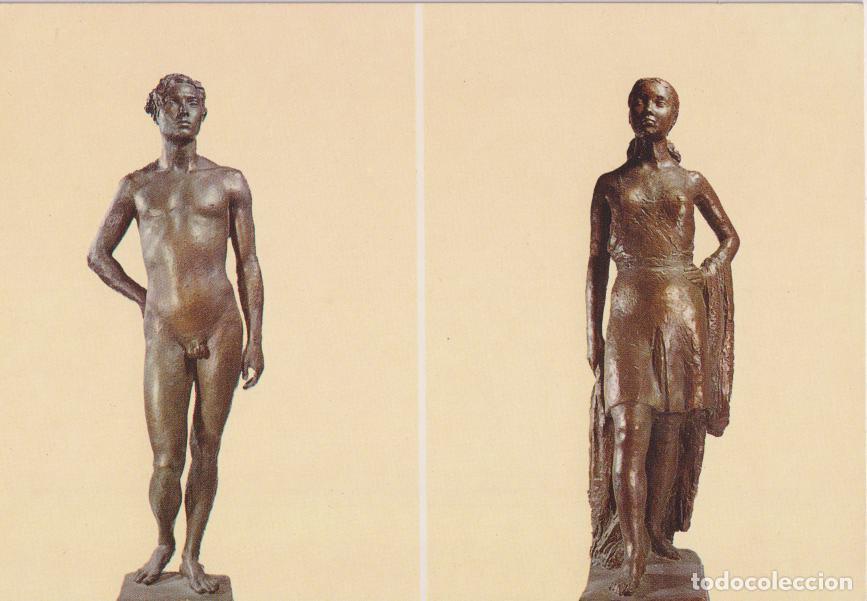 Postales: POSTAL MUSEO CLARA, GITANO, BRONCE &ndash; ANDALUZA (1943) BRONCE &ndash; S/C - Foto 1