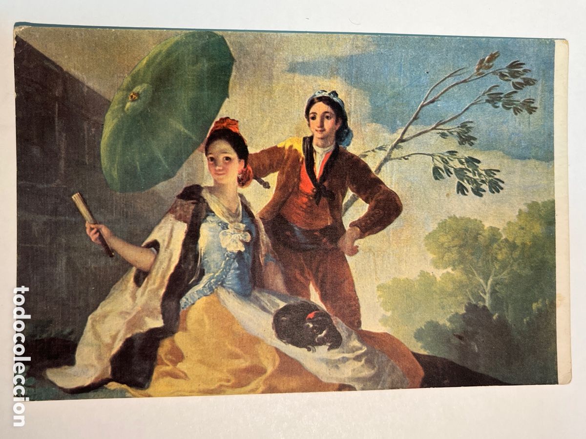 Postales: POSTAL. Museo del Prado. El Quitasol. Goya. - Foto 1