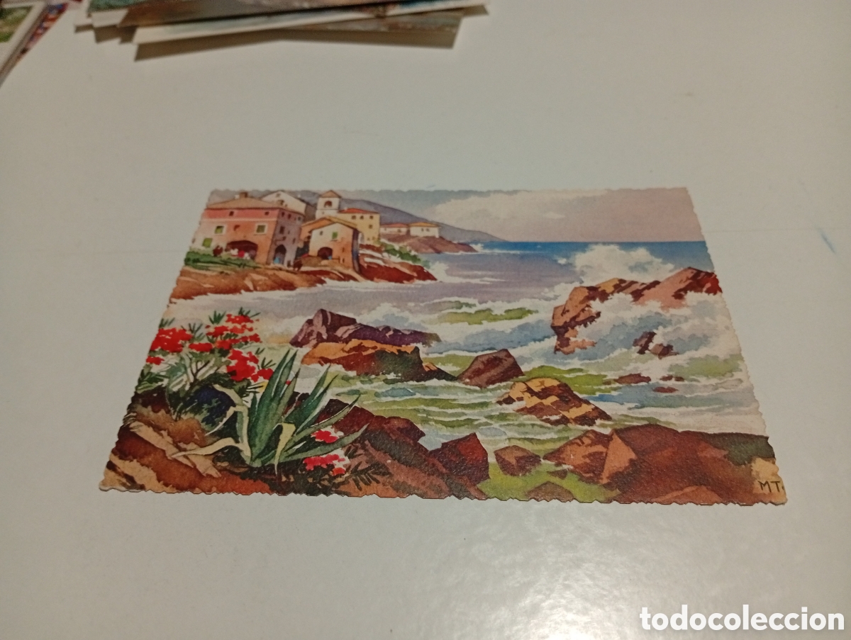 Postales: Postal arte dibujo playa - Foto 1