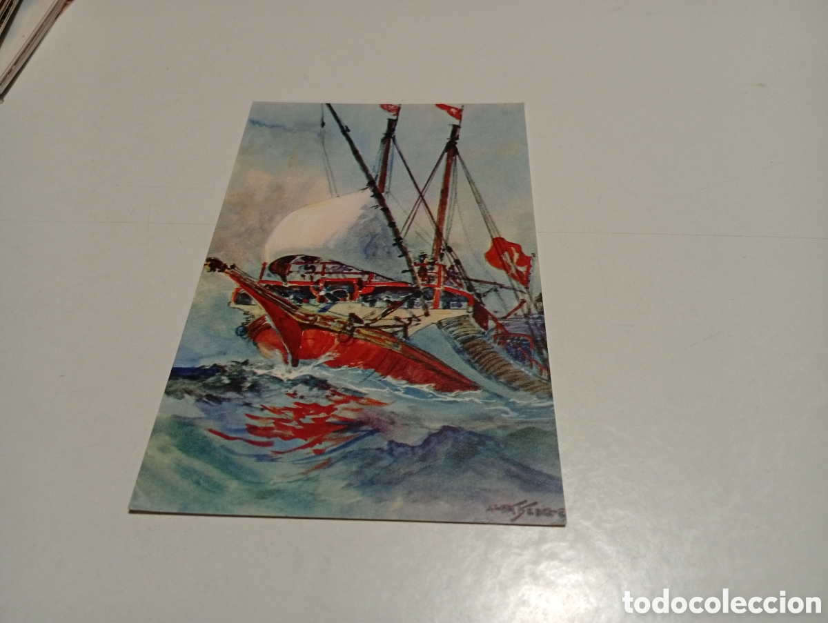 Postales: Postal arte dibujo nav&iacute;o - Foto 1