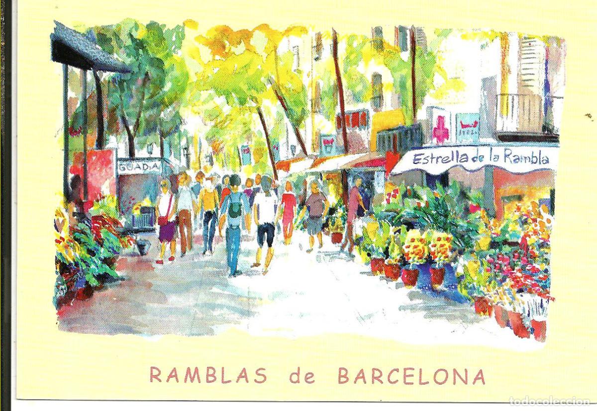 Postales: POSTAL RAMBLAS DE BARCELONA - EDITIONS A.M. - SIN USAR - Foto 1