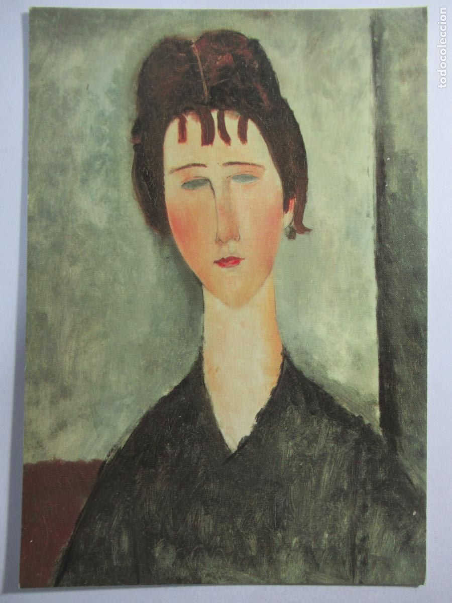 Postales: Amedeo Modigliani - La Fanciulla Bruna - Escrita - Foto 1