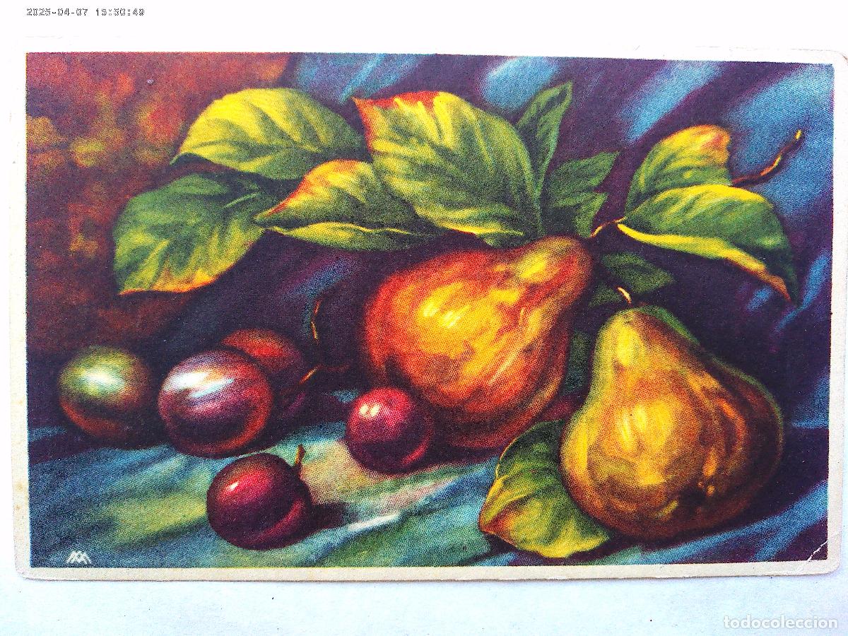 Postales: POSTAL CON PINTURA DE BODEGON . A&Ntilde;OS 30 - Foto 1
