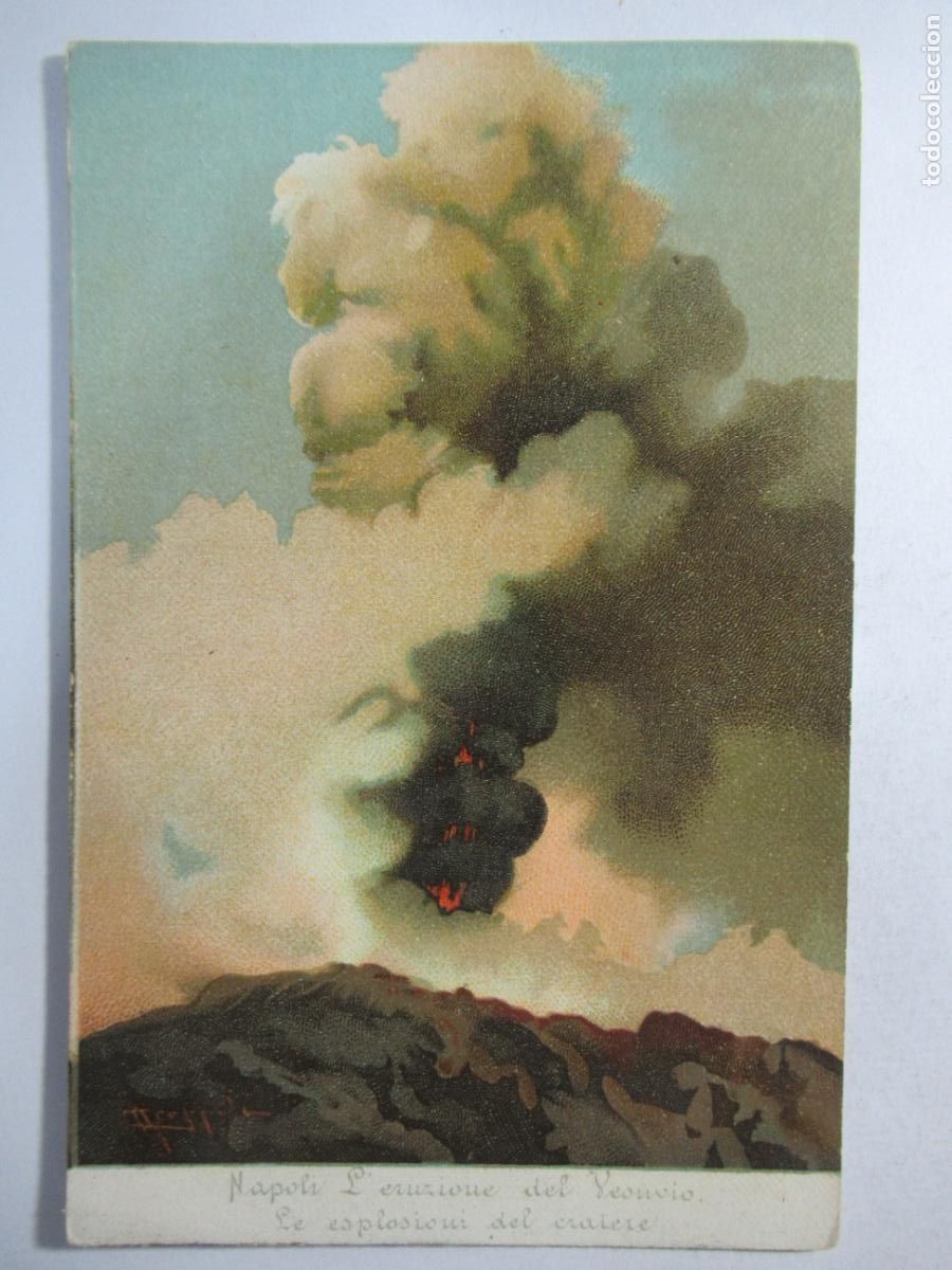 Postales: Napoli - l'Eruzione del Vesuvio - S/C