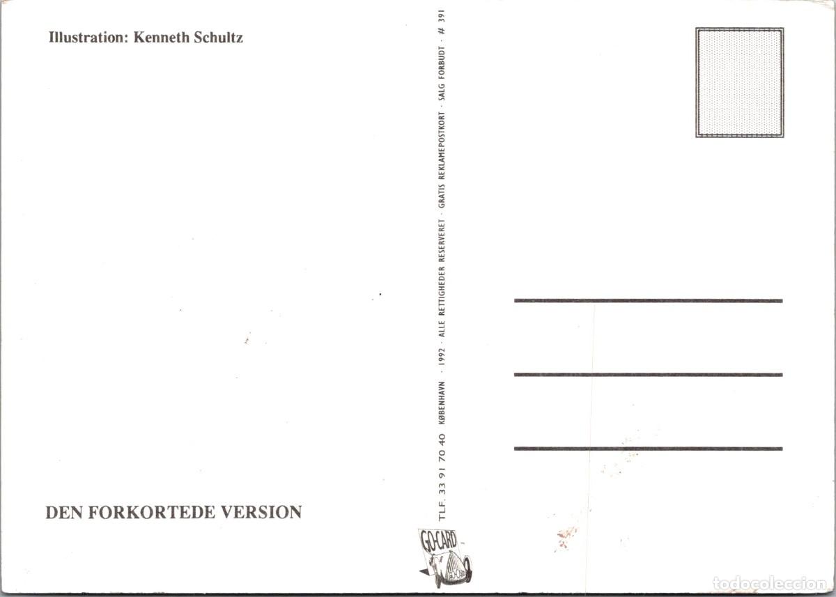 Postales: Ilustraci&oacute;n de Kenneth Schultz - La versi&oacute;n abreviada - Postal Danesa - 148x105mm - Foto 2