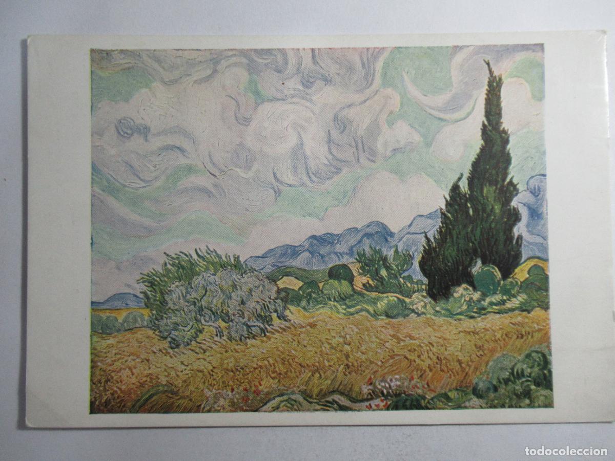 Postales: Vincent Van Gogh - Landscape with cypress trees - S/C - Foto 1