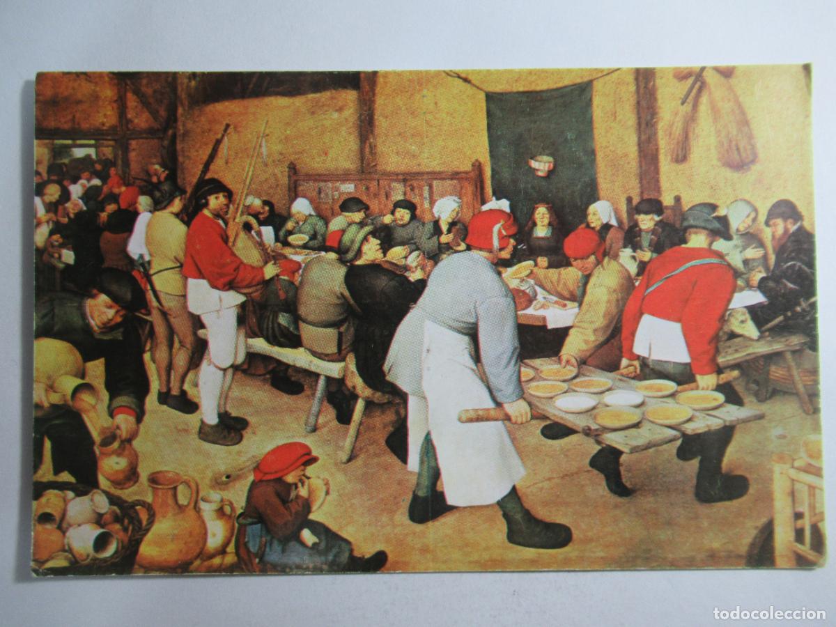Postales: Brueghel - Boda de aldeanos - S/C - Foto 1