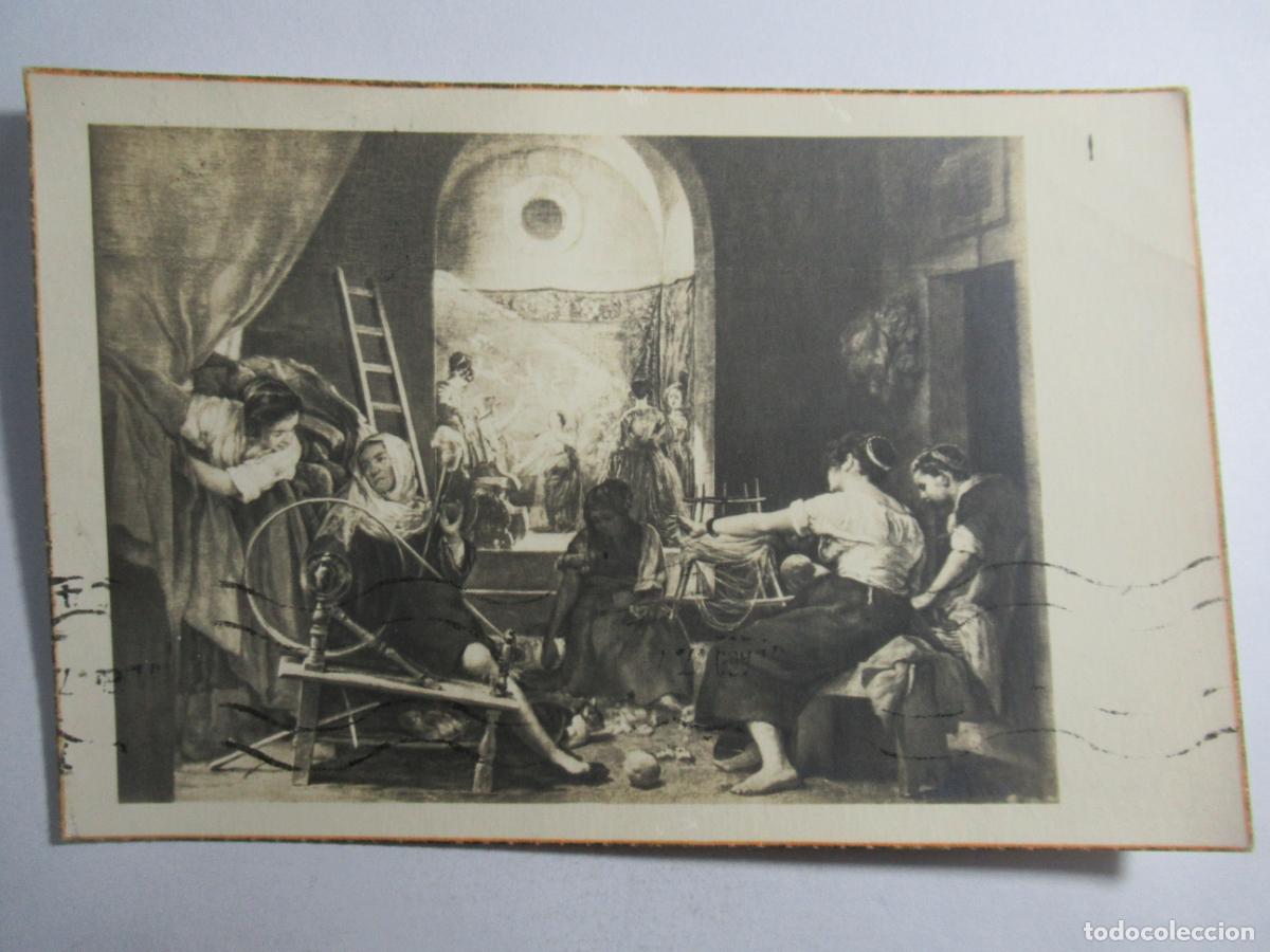 Postales: Vel&aacute;zquez - Las Hilanderas - Circulada en 1947 - Foto 1