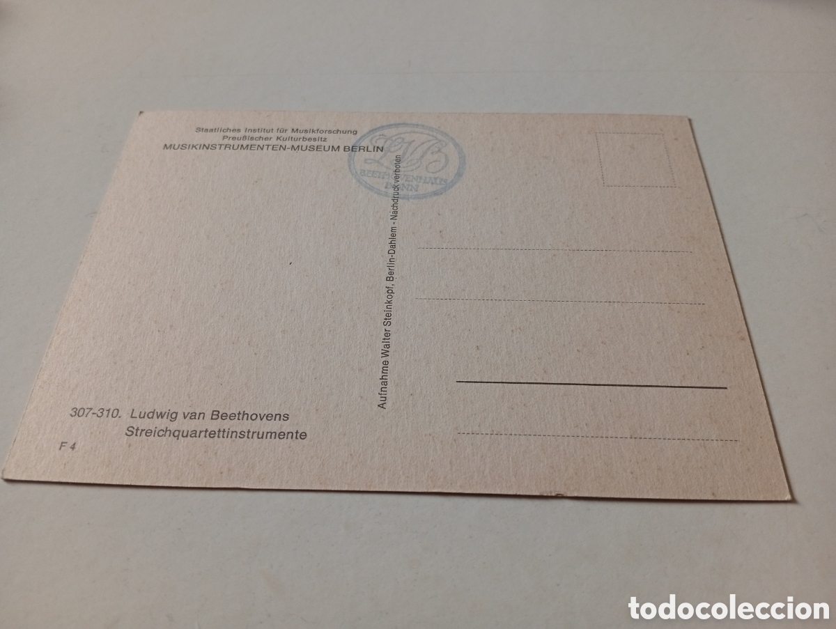 Postales: Postal violines museo Berl&iacute;n - Foto 2