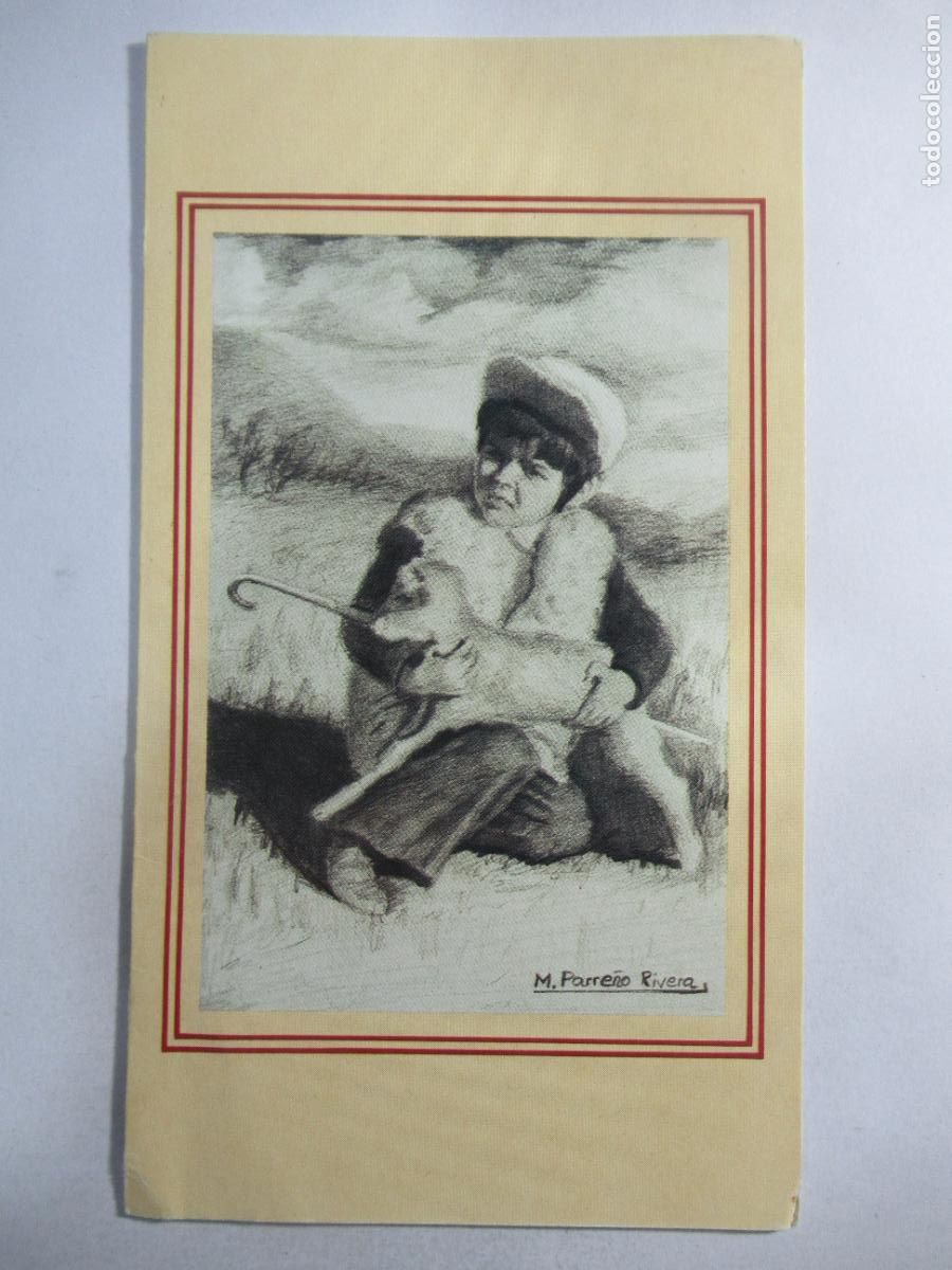 Postales: Pastorcillo - Pintado con el Pie - 16 x 9 cm. - S/C