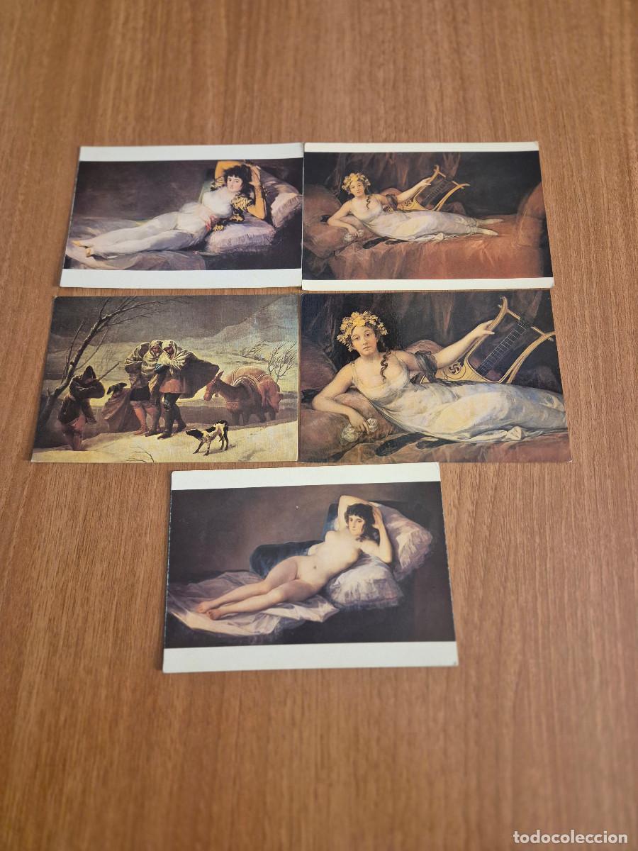 Postales: LOTE 5 POSTALES GOYA. - Foto 1