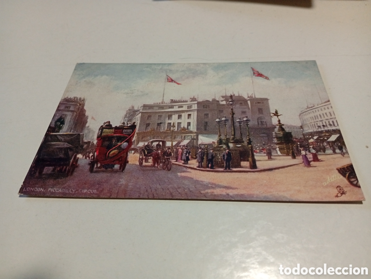 Postales: Postal arte calle picadilly - Foto 1