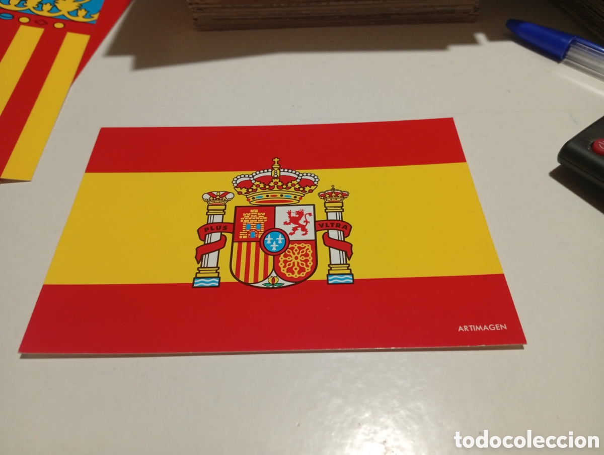 Postales: Postal bandera de Espa&ntilde;a - Foto 1