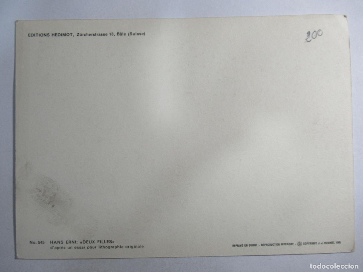Postales: Hans Erni - Deux Filles - S/C - Foto 2