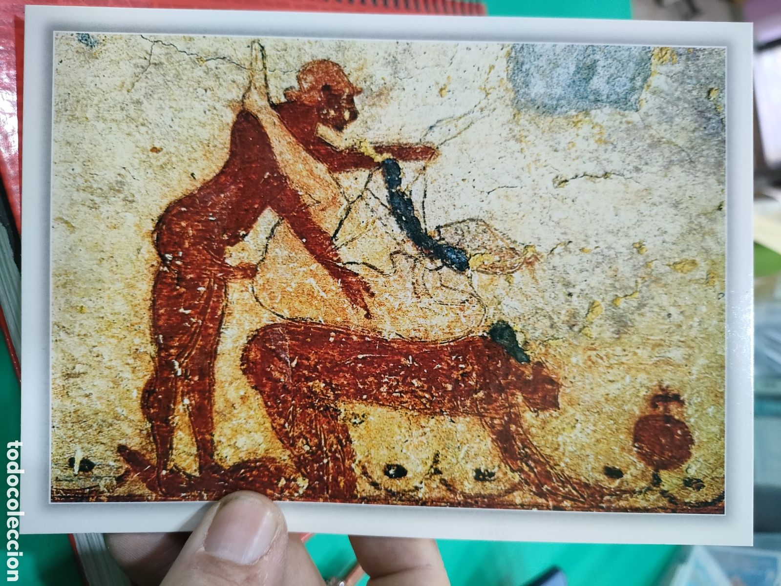 Postales: Postal TARQUINIA Italia TOMBA DEI TORI