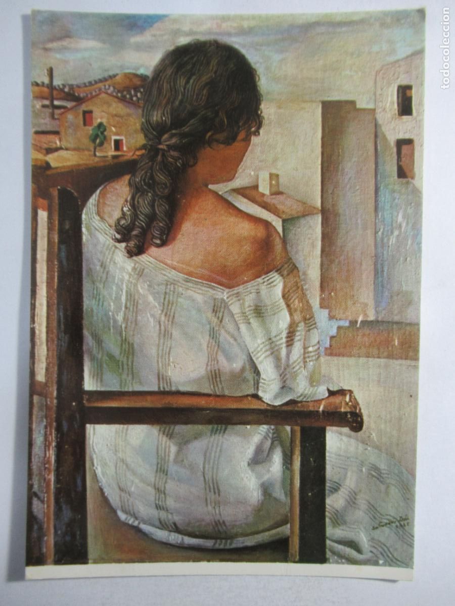 Postales: Dal&iacute; - Muchacha de Espaldas (Fragmento) - S/C