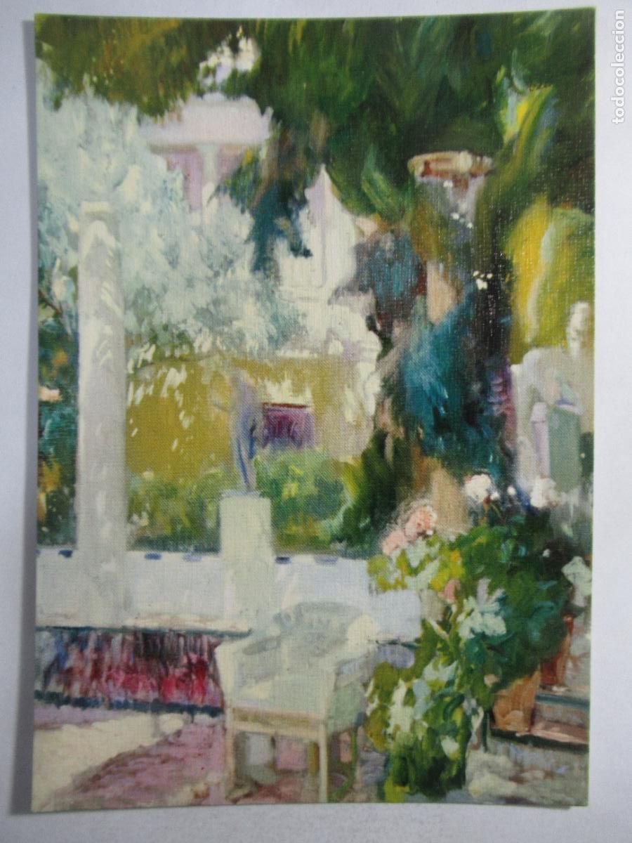 Postales: Joaqu&iacute;n Sorolla - Jard&iacute;n Casa Sorolla - S/C
