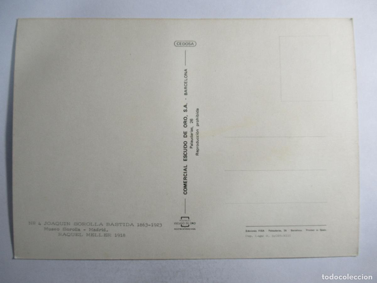 Postales: Joaqu&iacute;n Sorolla - Raquel Meller - S/C - Foto 2