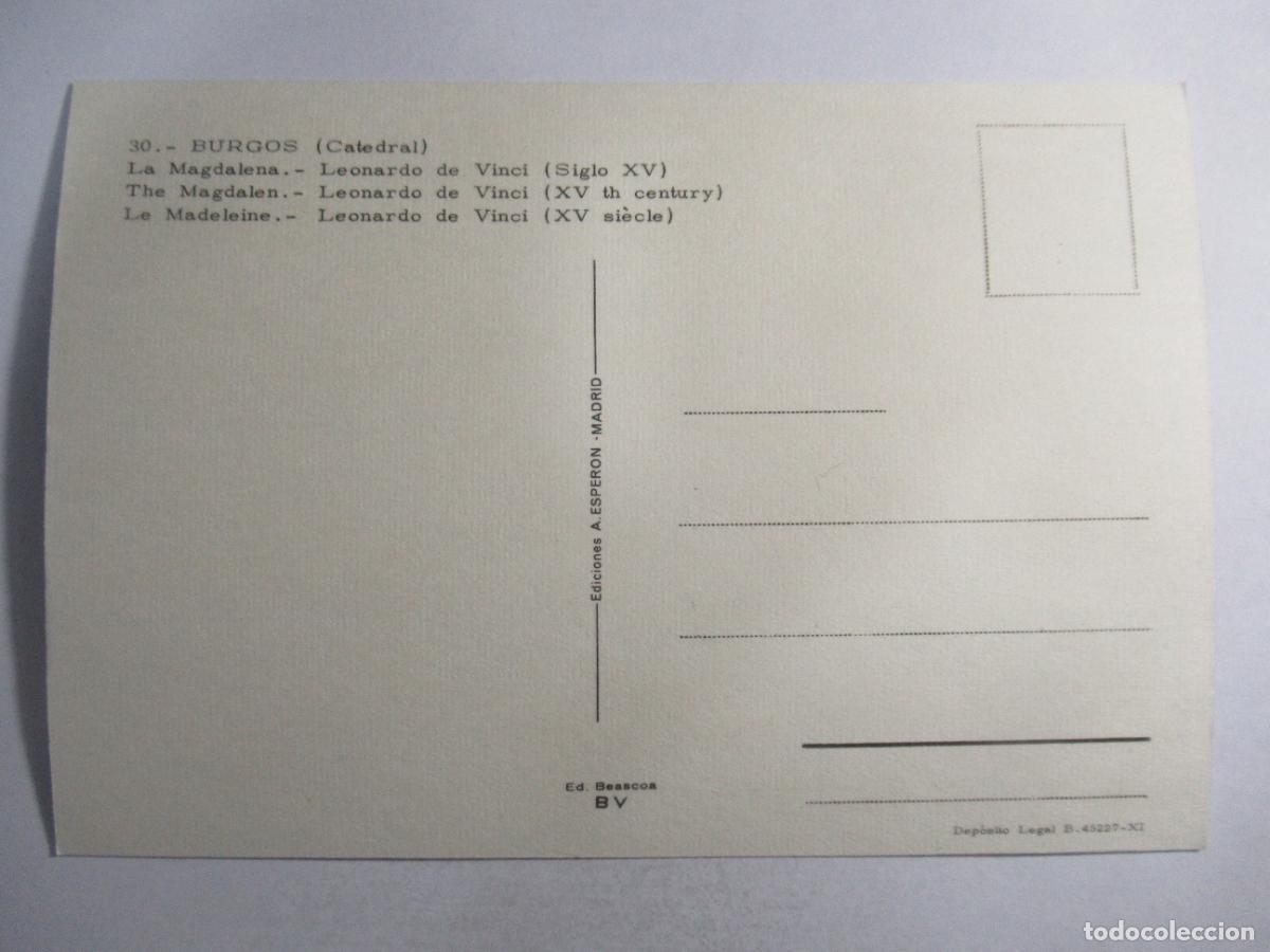 Postales: Leonardo da Vinci - La Magdalena - S/C - Foto 2