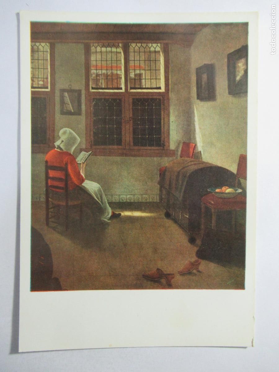 Postales: Pieter de Hoogh - Int&eacute;rieur Hollandais - S/C
