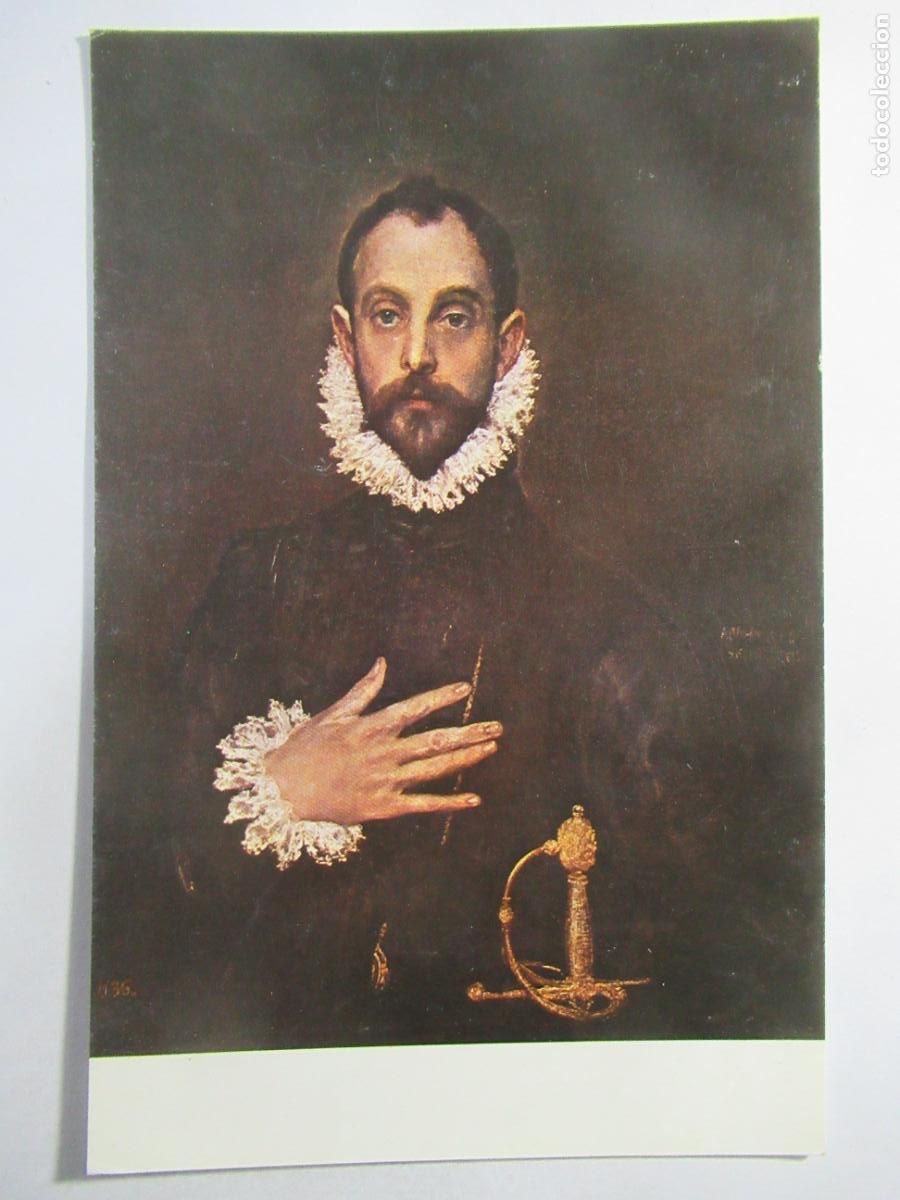 Postales: El Greco - El Caballero de la Mano en el Pecho - S/C - Foto 1