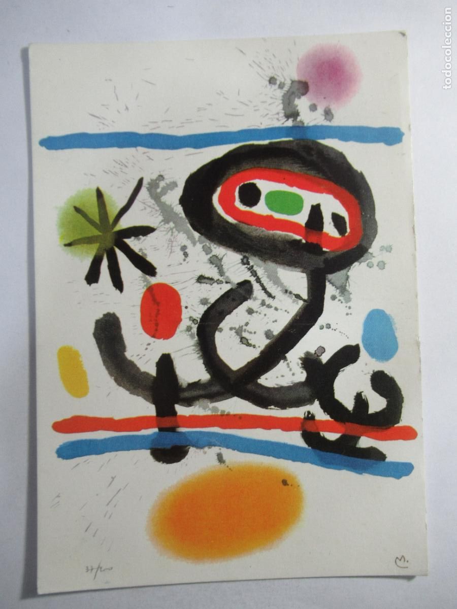 Postales: Mir&oacute; - Litograf&iacute;a - S/C - Foto 1