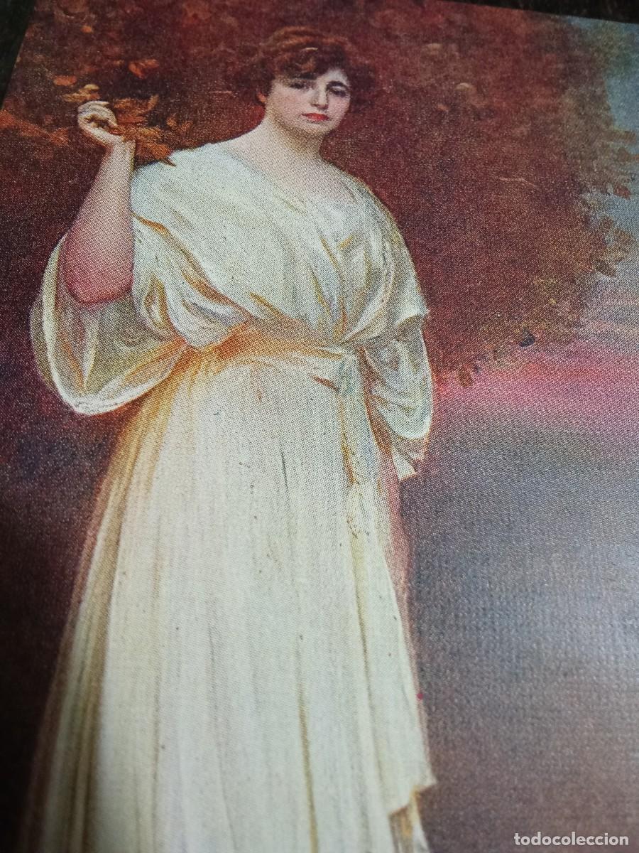 Postales: Retrato de la se&ntilde;ora V.Ramon Casas. - Foto 2
