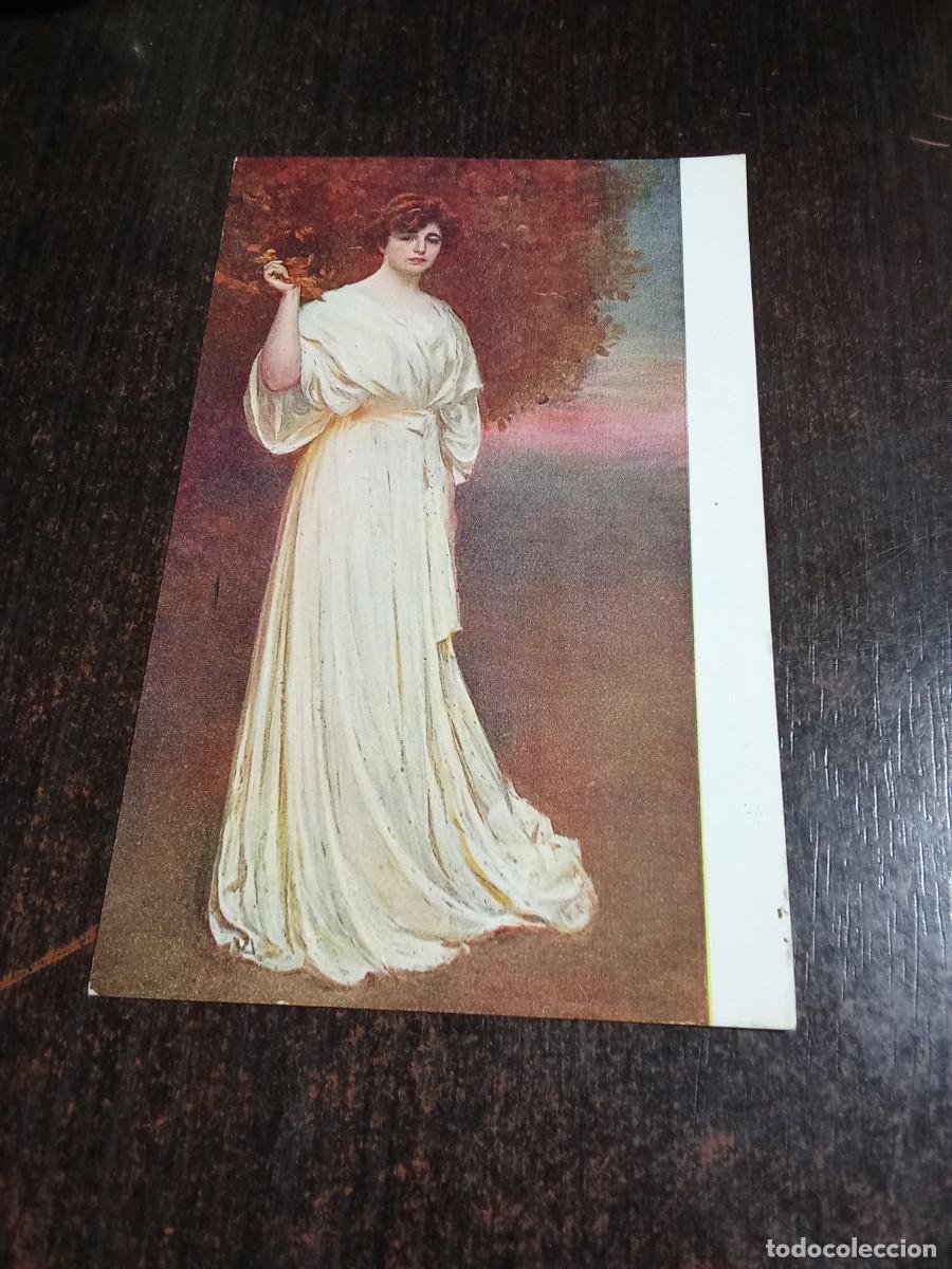 Postales: Retrato de la se&ntilde;ora V.Ramon Casas. - Foto 1