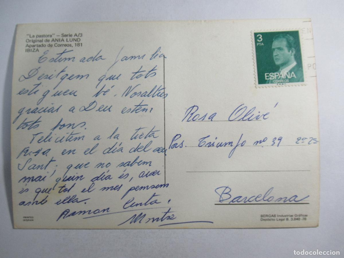 Postales: Ania Lund - La Pastora - Circulada - Foto 2