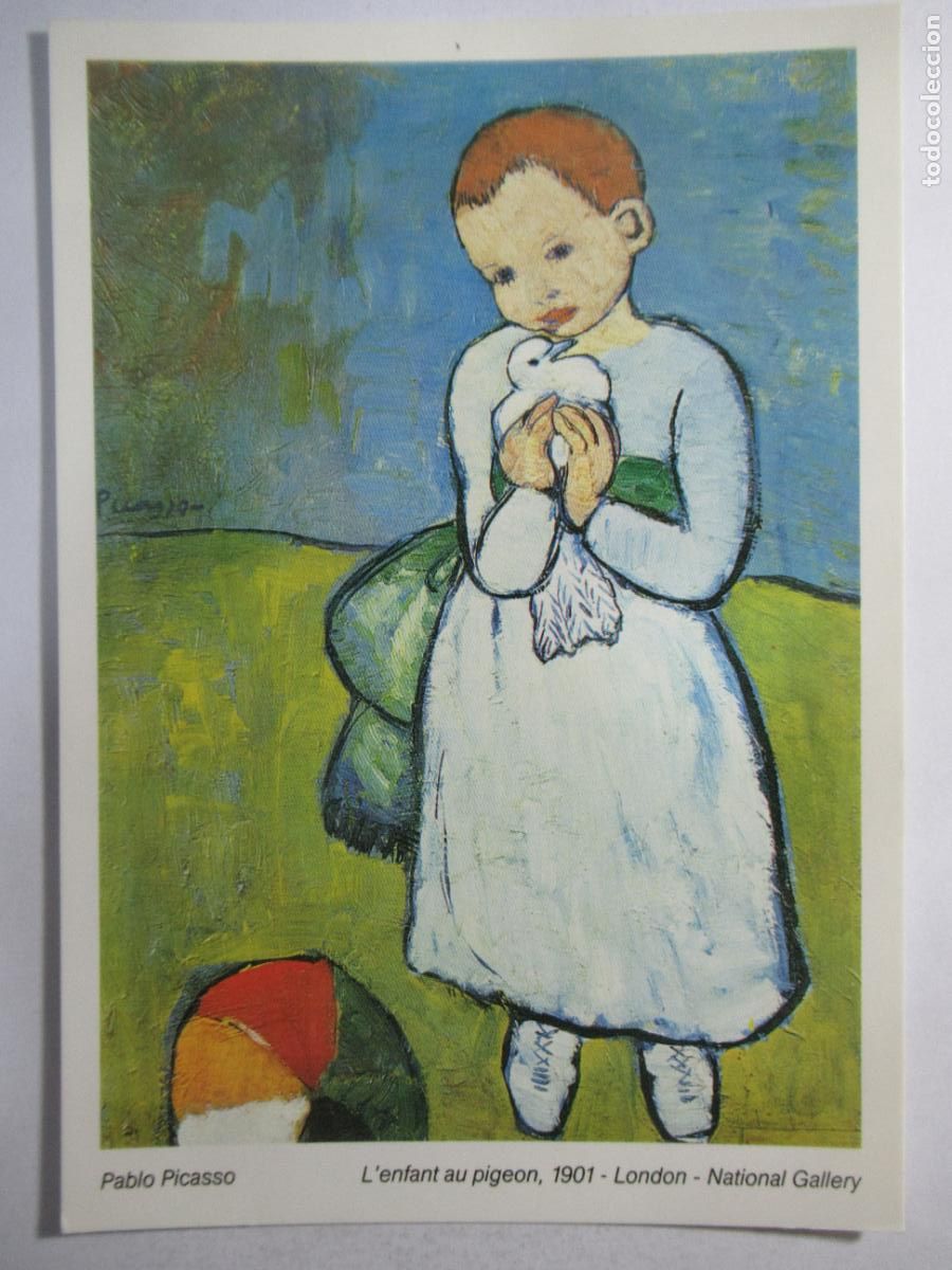 Postales: Pablo Picasso - L'Enfant au Pigeon - S/C