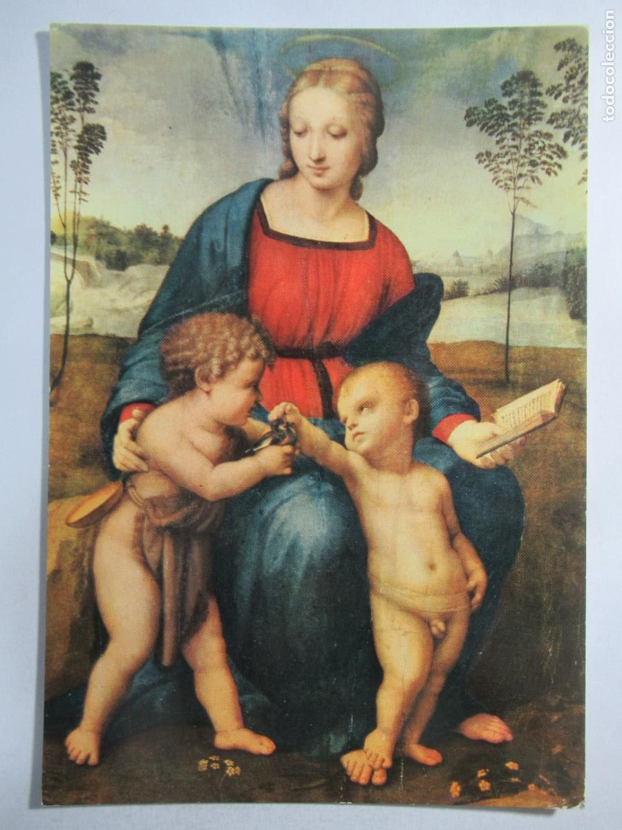 Postales: Raffaelo - La Madonna del Cardellino - S/C