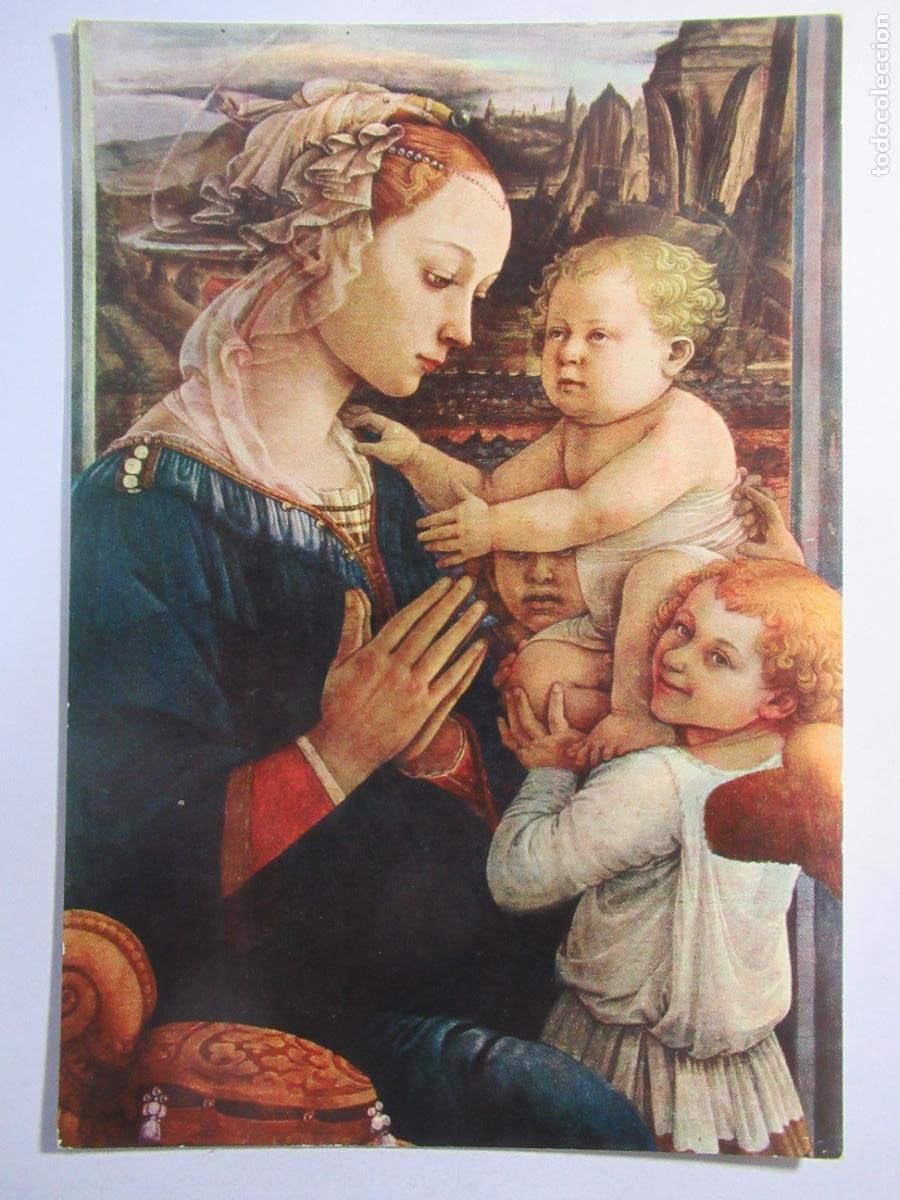 Postales: Filippo Lippi - Madonna col Bambino e Angeli - S/C