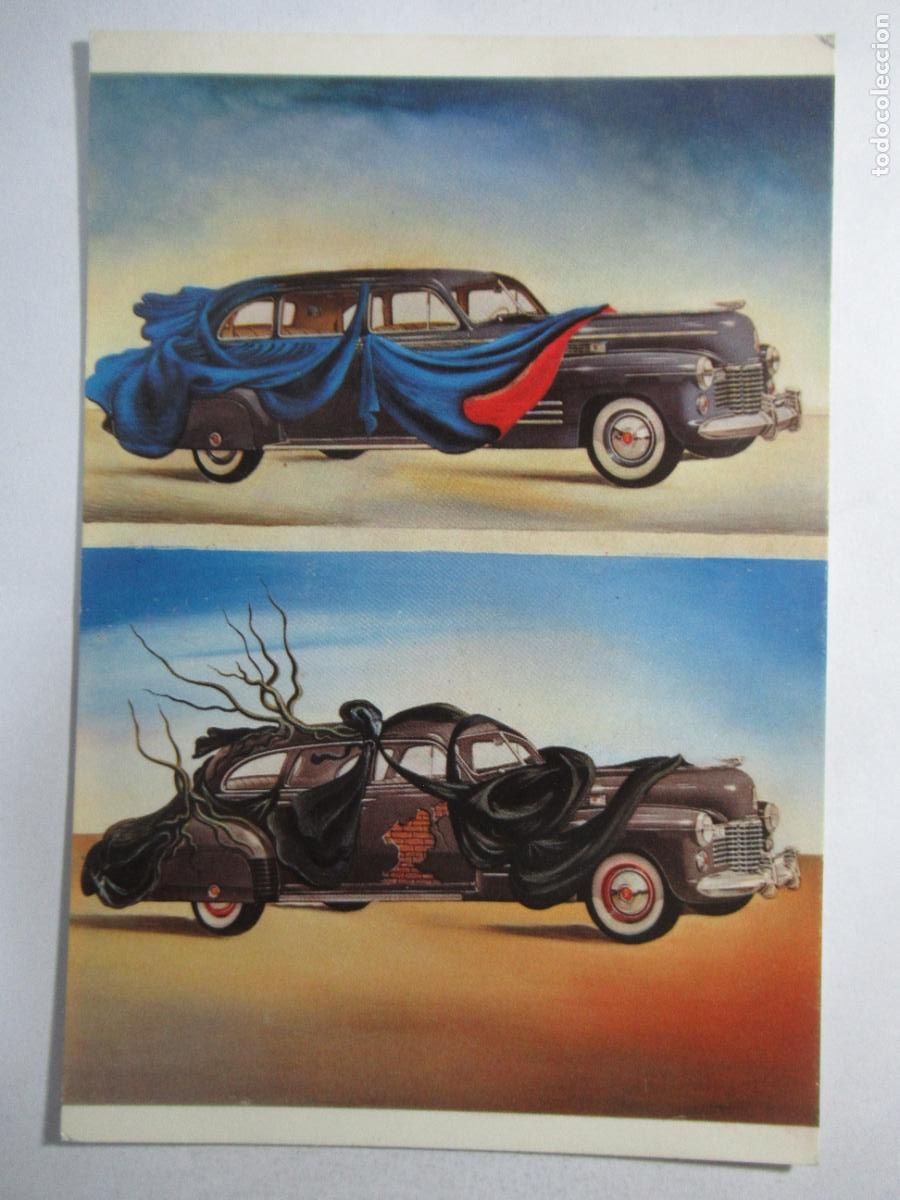 Postales: Salvador Dal&iacute; - Proyecto de coches vestidos - S/C