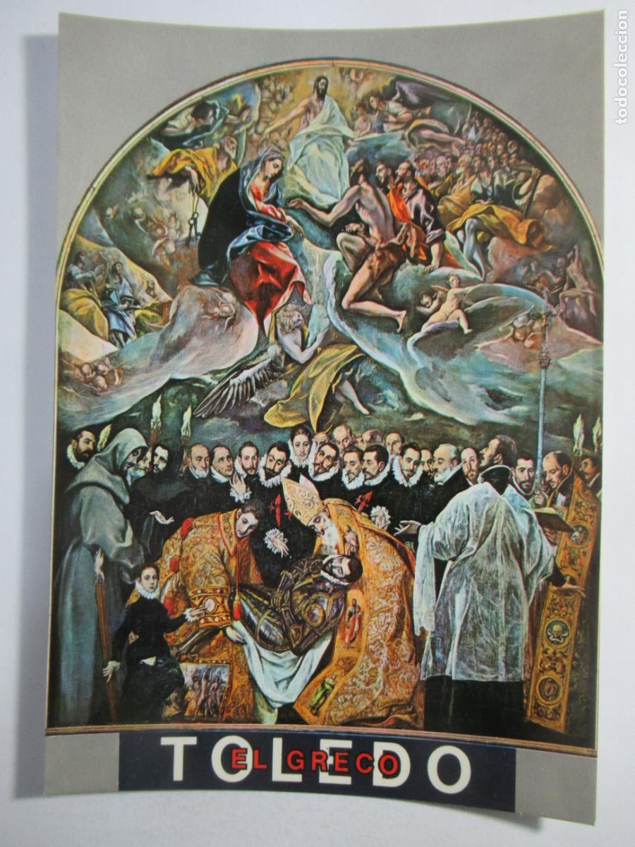 Postales: El Greco - Santo Tom&eacute;. Entierro del Conde de Orgaz - S/C