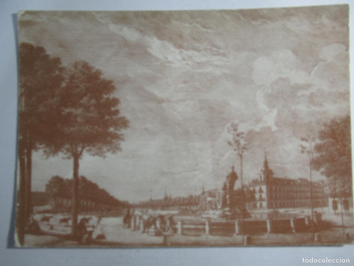 Postales: Isidro Gonz&aacute;lez Vel&aacute;zquez - Vista del Prado de Madrid por la espalda de la Cibeles - S/C