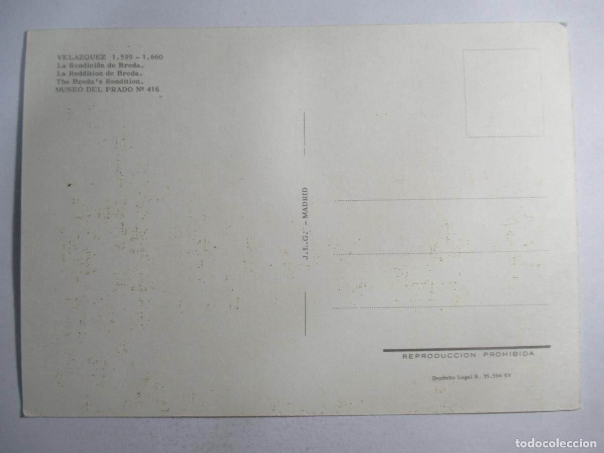 Postales: Vel&aacute;zquez - La Rendici&oacute;n de Breda - S/C - Foto 2