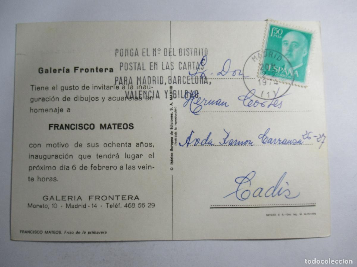 Postales: Francisco Mateos - Friso de la Primavera - Circulada - Foto 2