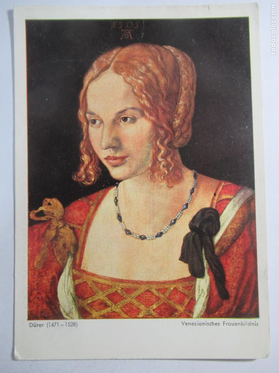 Postales: Albrecht D&uuml;rer - Venezianisches Frauenbildnis - S/C