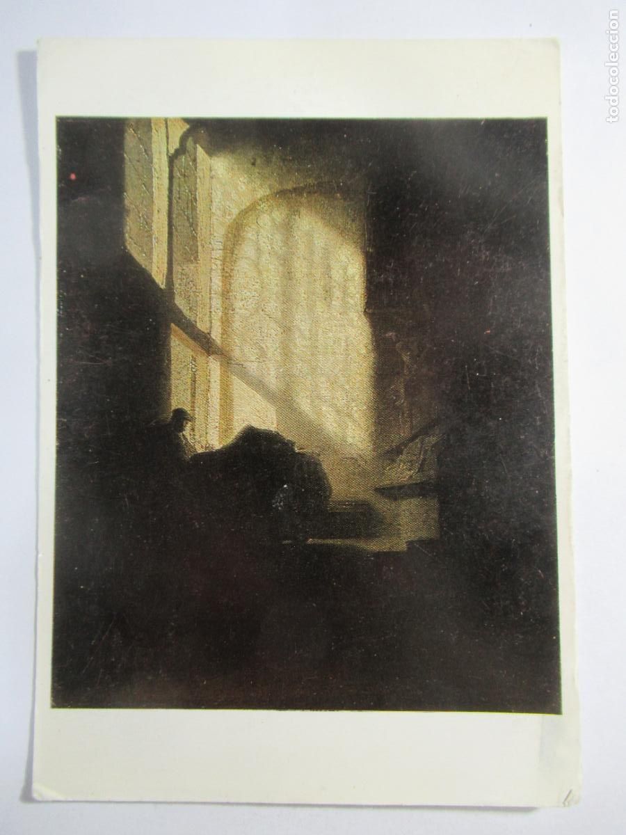 Postales: Rembrandt - A Man in a Room - National Gallery - S/C