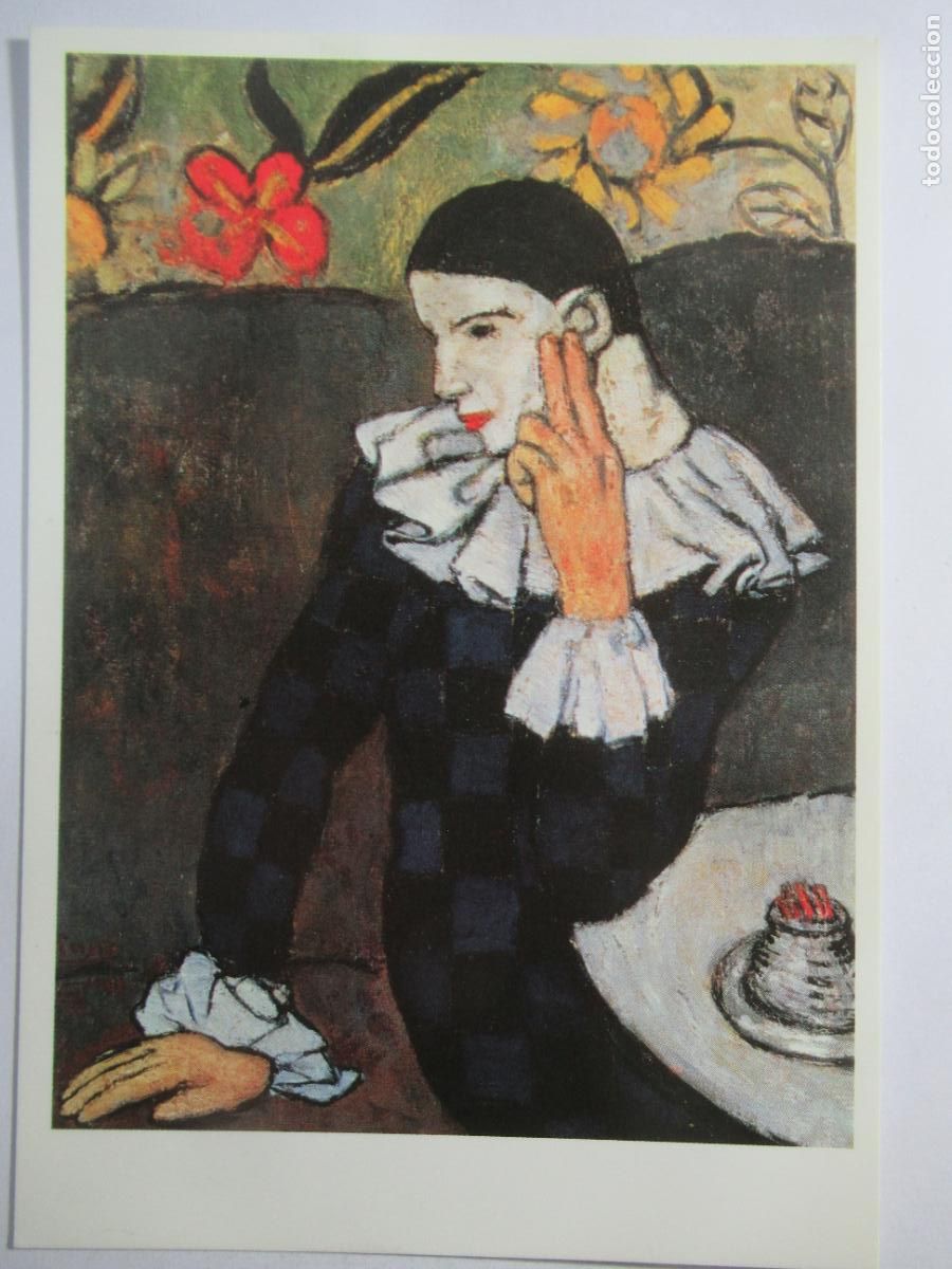 Postales: Picasso - Arlequ&iacute;n - S/C