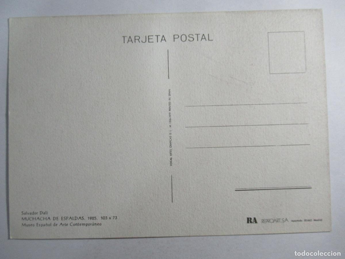 Postales: Salvador Dal&iacute; - Muchacha de espaldas - S/C - Foto 2