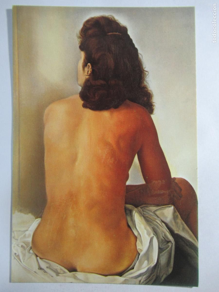 Postales: Salvador Dal&iacute; - Gala de espaldas - S/C