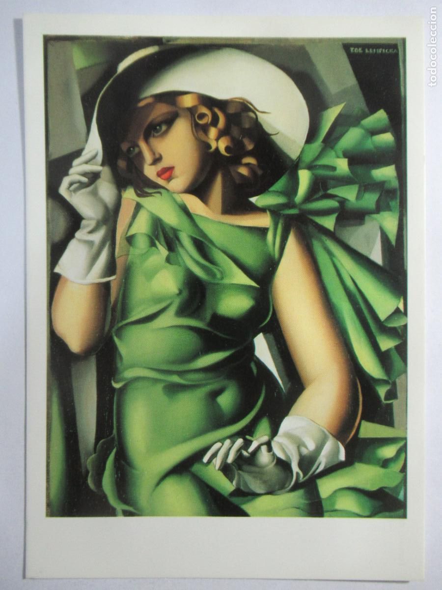 Postales: Tamara de Lempicka - Jeune filleen vert - S/C