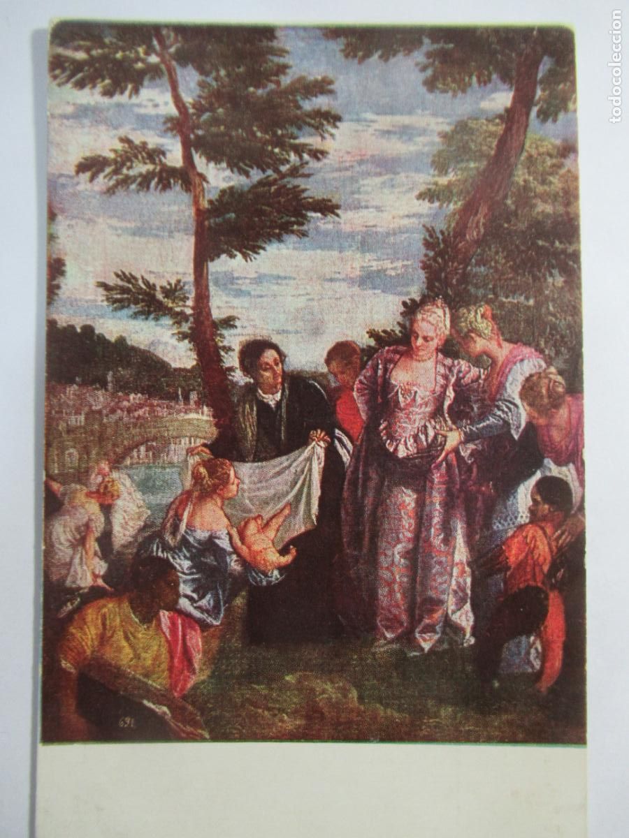 Postales: Veron&eacute;s - Mois&eacute;s salvado de las aguas - S/C